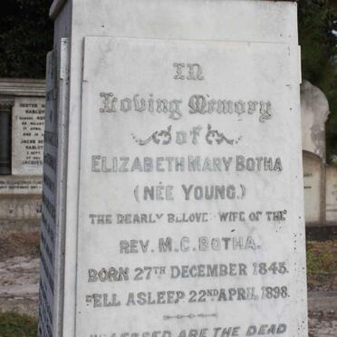 BOTHA Elizabeth Mary nee YOUNG 1843-1898