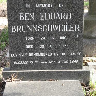 BRUNNSCHWEILER Ben Eduard 1910-1987