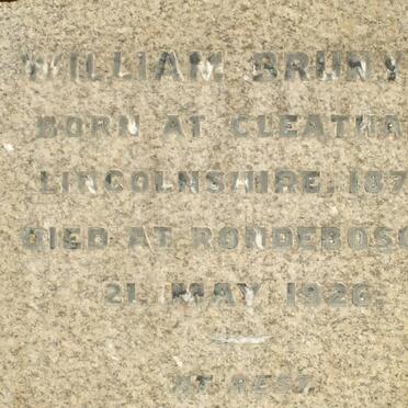 BRUNYEE William 1879-1926