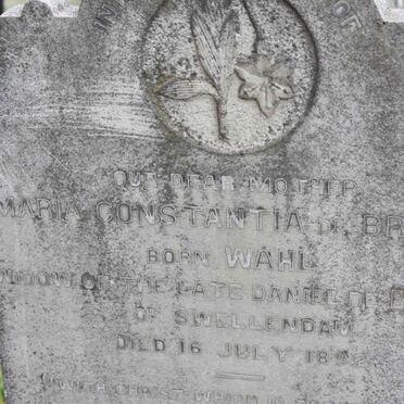 BRUYN Maria Constantia, de nee WAHL -1892