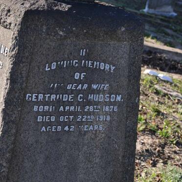 HUDSON Gertrude C. 1876-1918