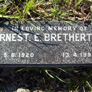 BRETHERTON Ernest E. 1920-1998