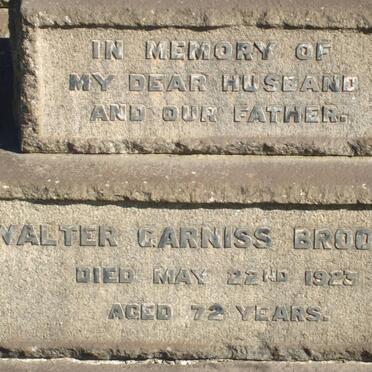 BROOKER Walter Garniss -1923