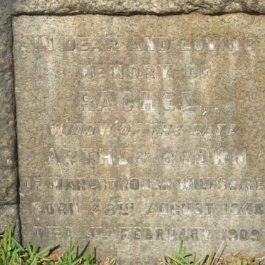 BROWN Rachel 1848-1909