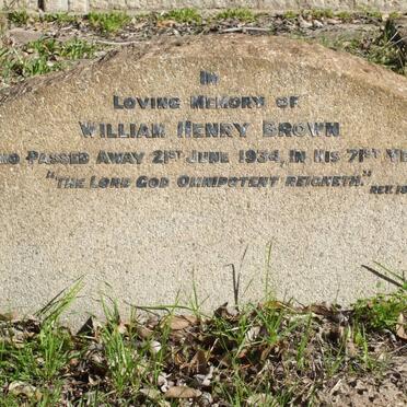 BROWN William Henry -1934