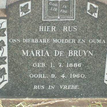 BRUYN Maria, de 1886-1960