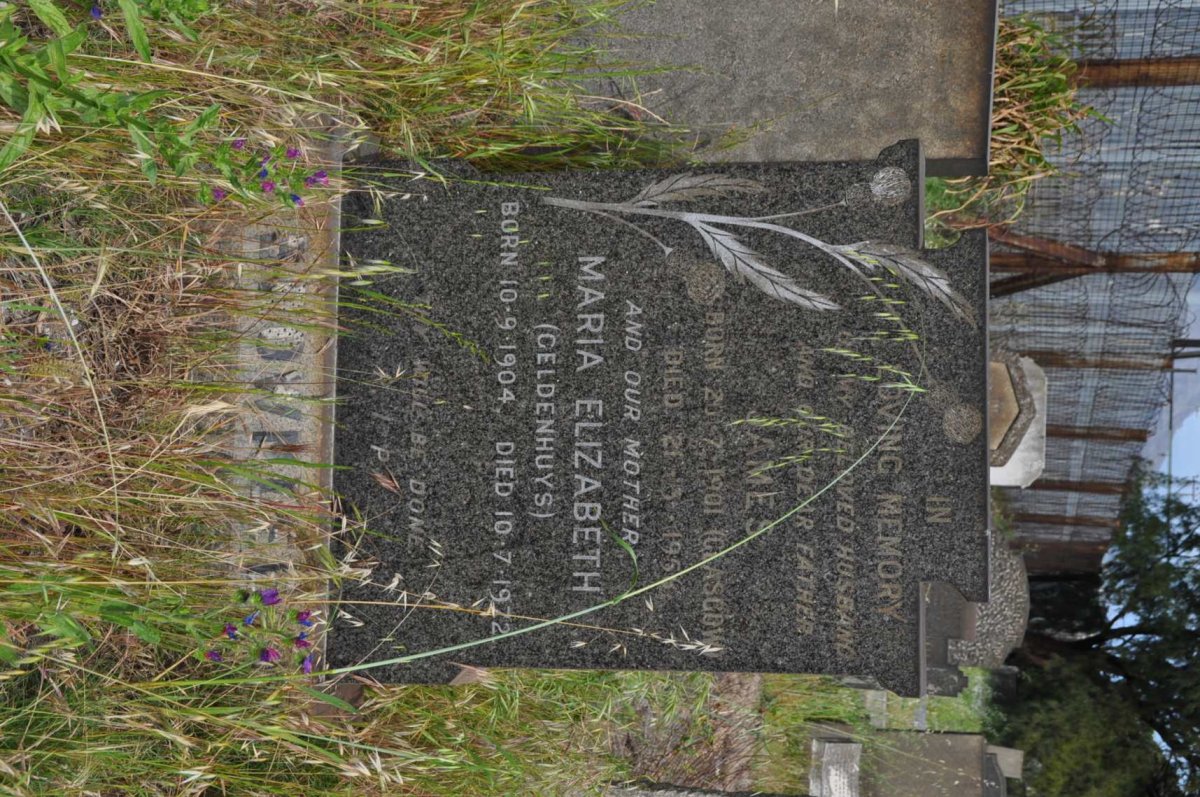 BROWNLEE James 1901-1956 &amp; Maria Elizabeth GELDENHUYS 1904-1972