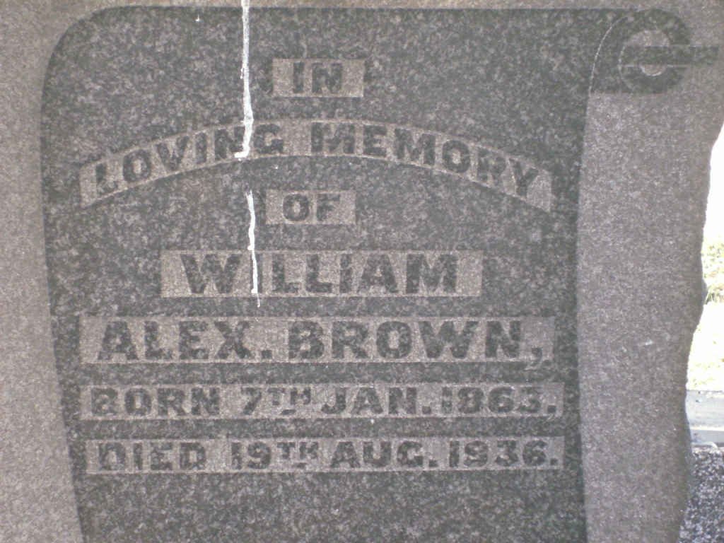 BROWN William A. 1863-1936