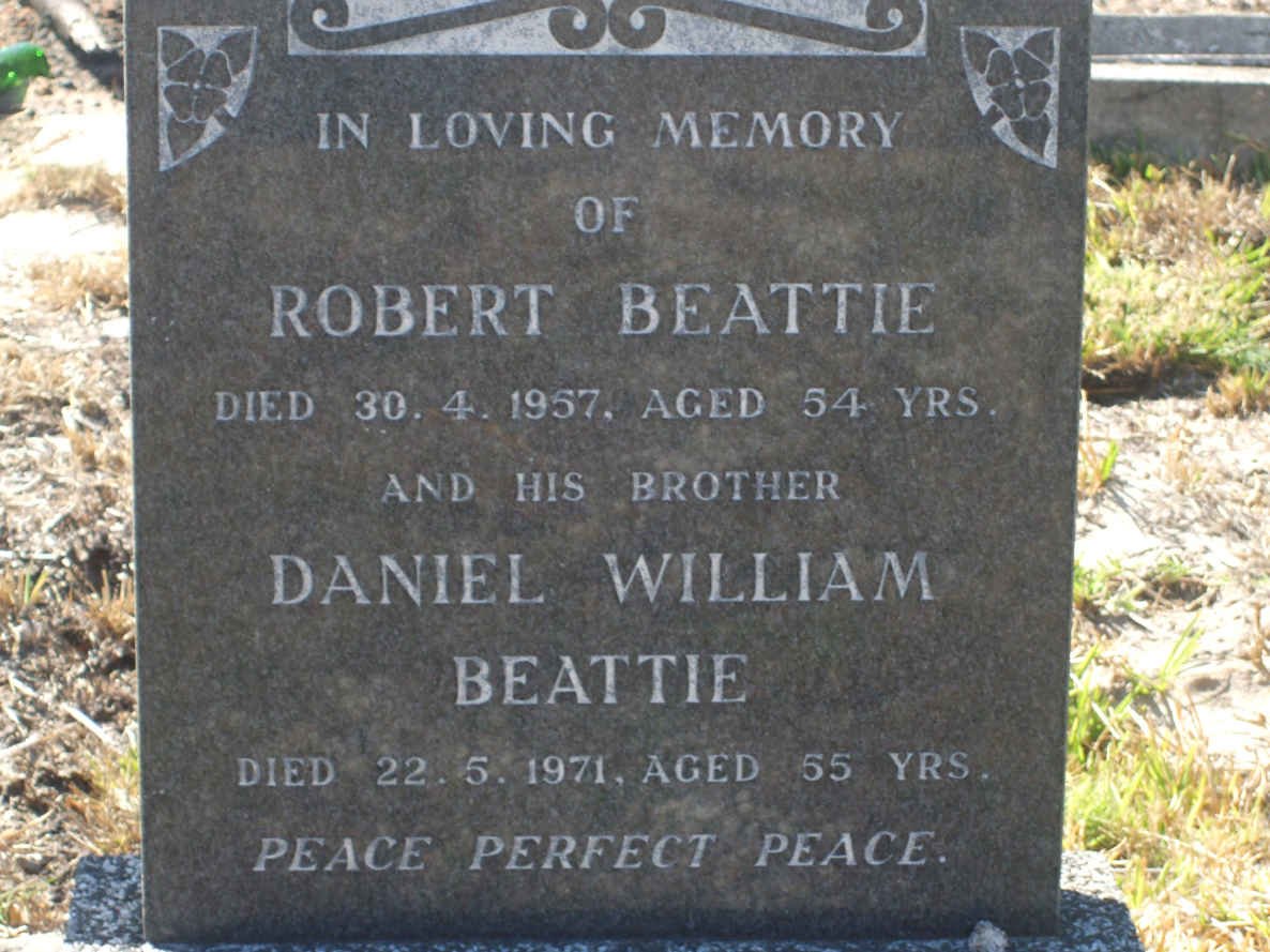 BEATTIE Robert -1957 :: BEATTIE Daniel William -1971