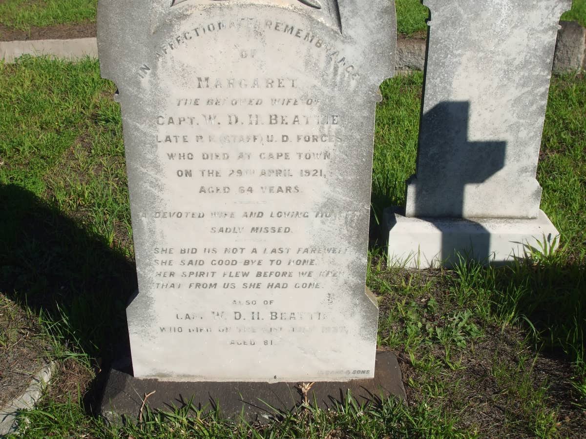 BEATTIE W.D.H. -1937 &amp; Margaret -1921