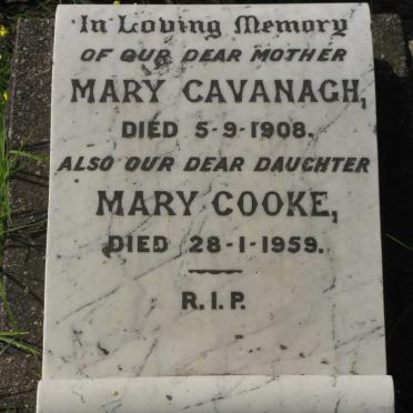 CAVANAGH Mary -1908 :: COOKE Mary -1959