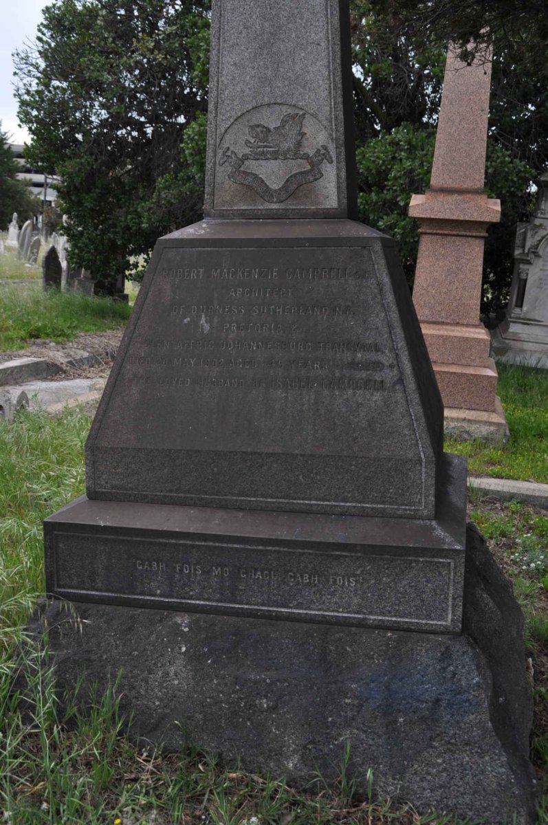 CAMPBELL Robert Mackenzie -1902