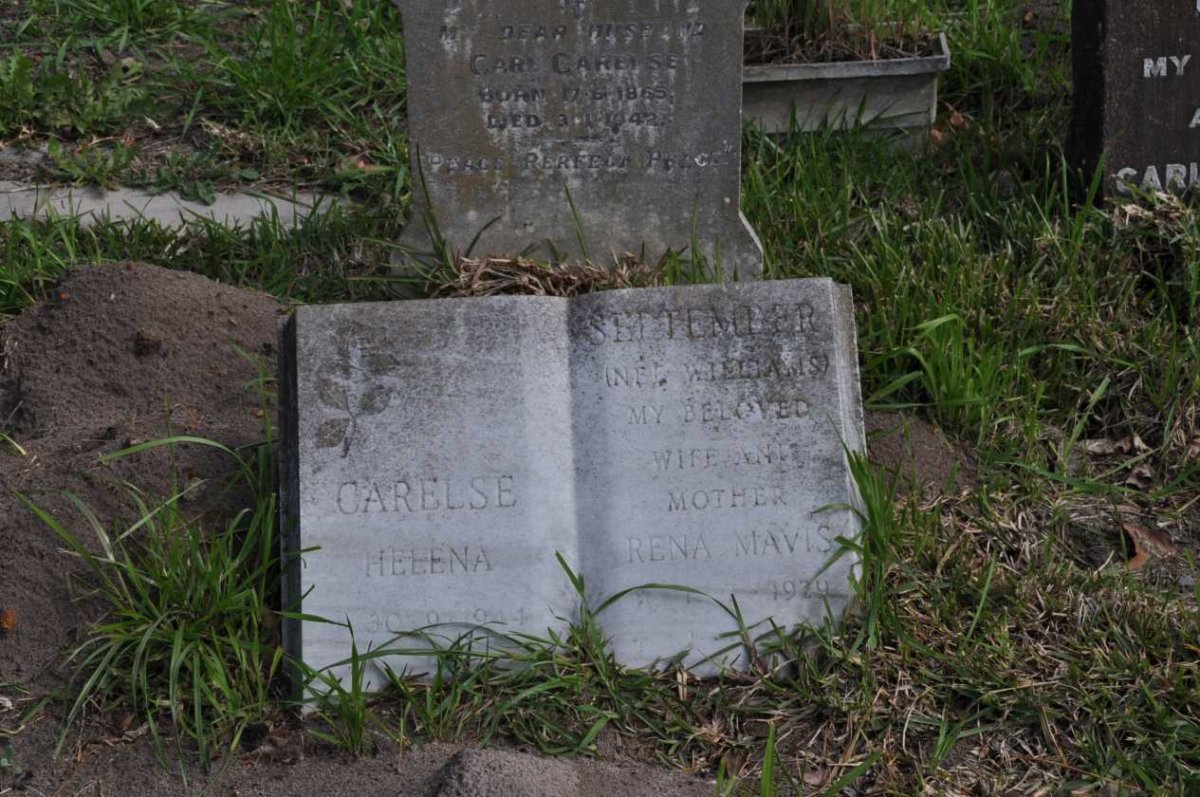 CARELSE Carl 1865-1942 :: CARELSE Helena -1944 :: SEPTEMBER Rena Mavis nee WILLIAMS -1929 :: CARELSE Carl ?