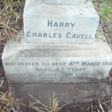 CAVELL Harry Charles -1907