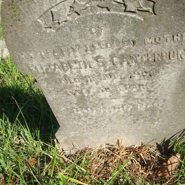 CANTERBURY Elizabeth S.  -1908 