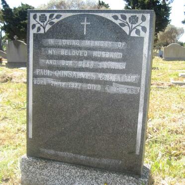 CAMACHO Paul Gonsalves 1927-1968