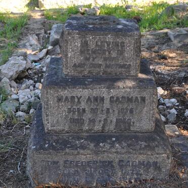 CADMAN Tom Frederick 1872-1954 &amp; Mary Ann 1875-1950