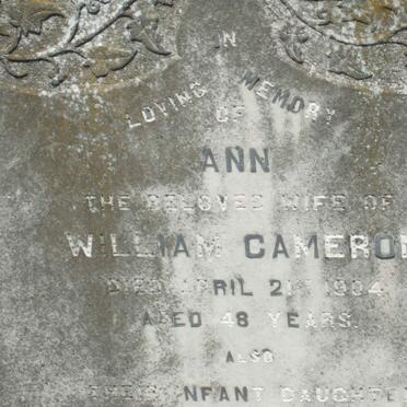 CAMERON Ann -1904