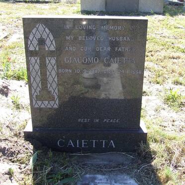 CAIETTA Giacomo 1887-1968