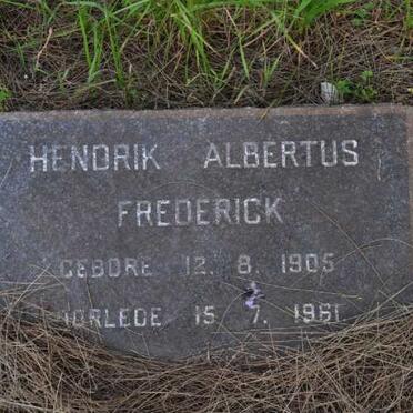 CARSTENS Hendrik Albertus Frederick 1905-1961