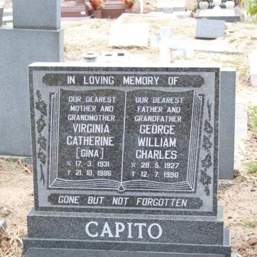 CAPITO George William Charles 1927-1990 &amp; Virginia Catherine 1931-1986