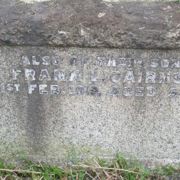 CAIRNS Frank -1919