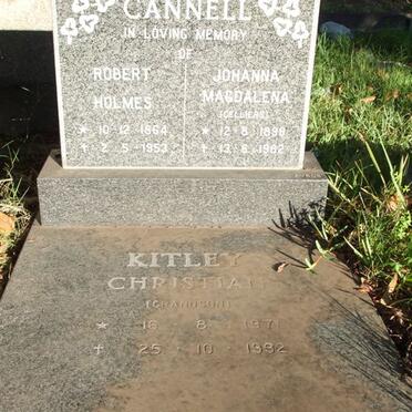 CANNELL Robert Holmes 1864-1953 &amp; Johanna Magdalena CELLIERS 1899-1982, KITLEY Christian 1971-1992_1