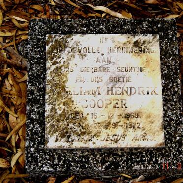 COOPER William Hendrik 1968-1972