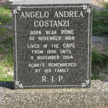 COSTANZI Angelo Andrea 1868-1954