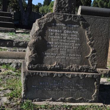 COULTER Thomas 1857-1922 &amp; Mary TAYLOR -1924