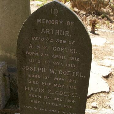 COETEL Arthur 1912-1913 :: COETEL Joseph W. 1913-1916 :: COETEL Mavis E. 1914-1916