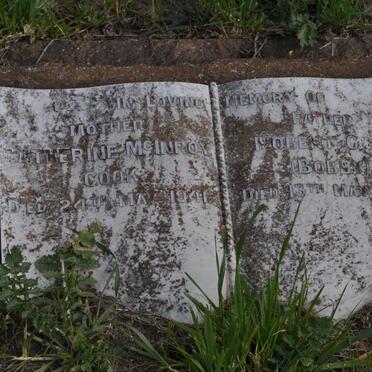 COOK Robert -1950 &amp; Catherine McInroy -1941