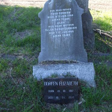 CORNISH Fred -1920 &amp; Ellen Sarah -1929 :: ? Doreen Elizabeth 1917-2000