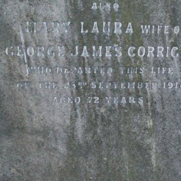 CORRIGAN George James -1910 &amp; Laura -1916 