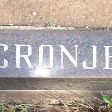 CRONJE James Carl 1912-1970 &amp; Dolly 1912-1990