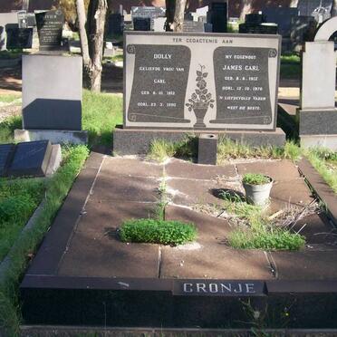 CRONJE James Carl 1912-1970 &amp; Dolly 1912-1990
