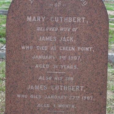 CUTHBERT Mary -1907 :: CUTHBERT James -1907