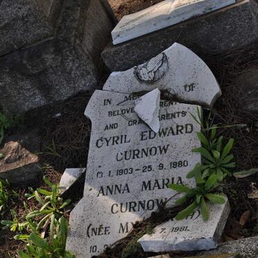 CURNOW Cyril Edward 1903-1980 &amp; Anna Maria MYBURGH 1???-1981