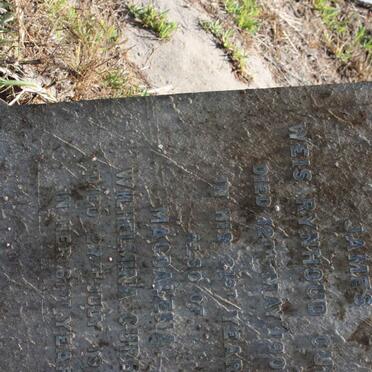 CURRY James Weis Rynhoud -1903 :: CURRY Magdalena Wilhelmina -1920 