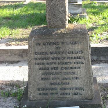 DALY Eliza Mary -1928 :: DALY Arthur Ulick -1911 :: DALY William Bernard Montford -1923