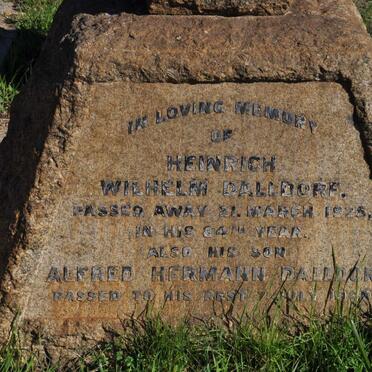 DALLDORF Heinrich Wilhelm -1925 :: DALLDORF Alfred Hermann -1940