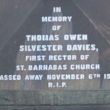 DAVIES Thomas Owen Silvester  -1905