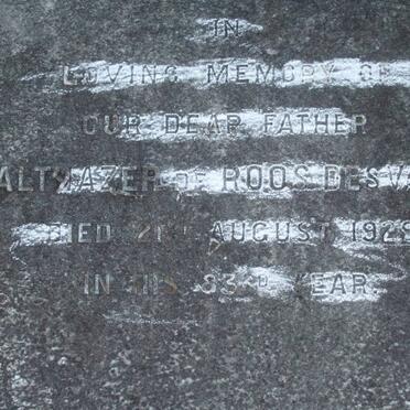 DESVAGES Baltzazer de Roos -1929