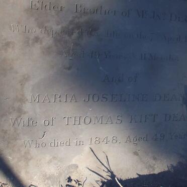 DEANE Maria Joseline  -1848 