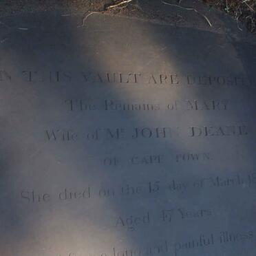 DEANE Mary -1837