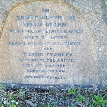 DINAN Henry :: DINAN Victor Stanley -1918