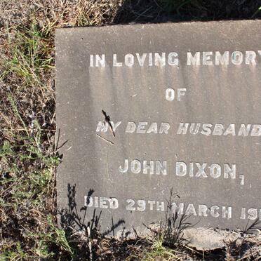 DIXON John -1914