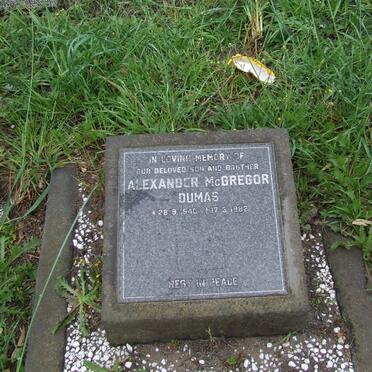 DUMAS Alexander McGregor 1940-1982