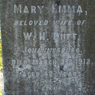 DUFF Mary Emma -1912