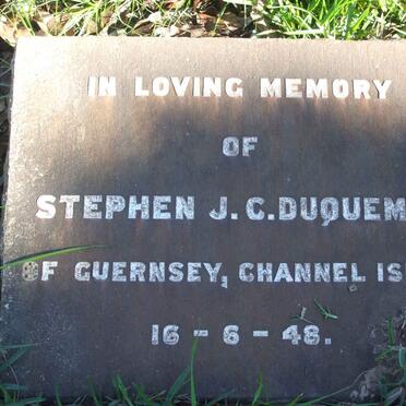 DUQUEMIN Stephen J.C. -1948